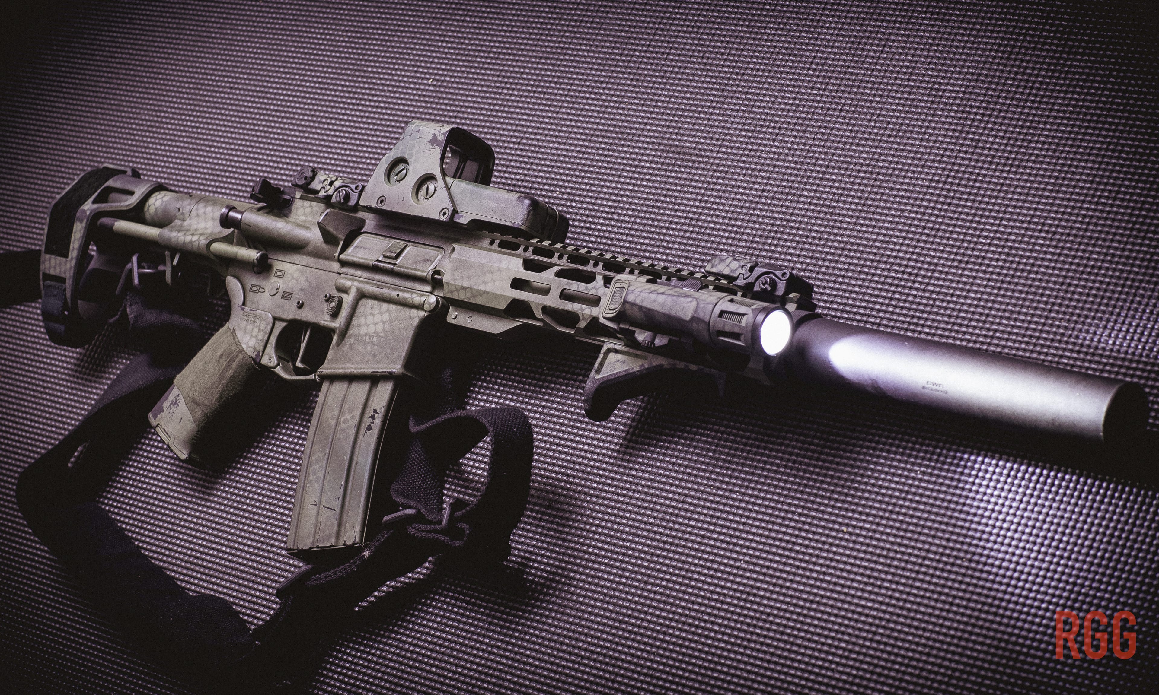 You have to right to keep and bear arms, like this gun, free from government interference.